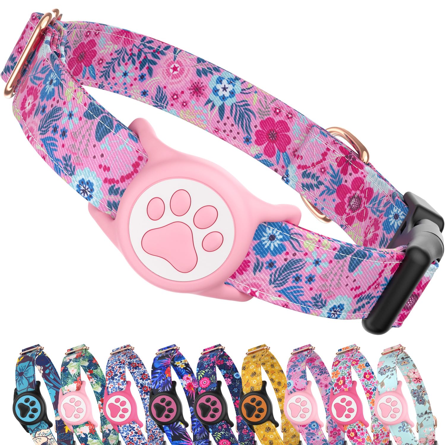 AirTag Dog Collar with Holder