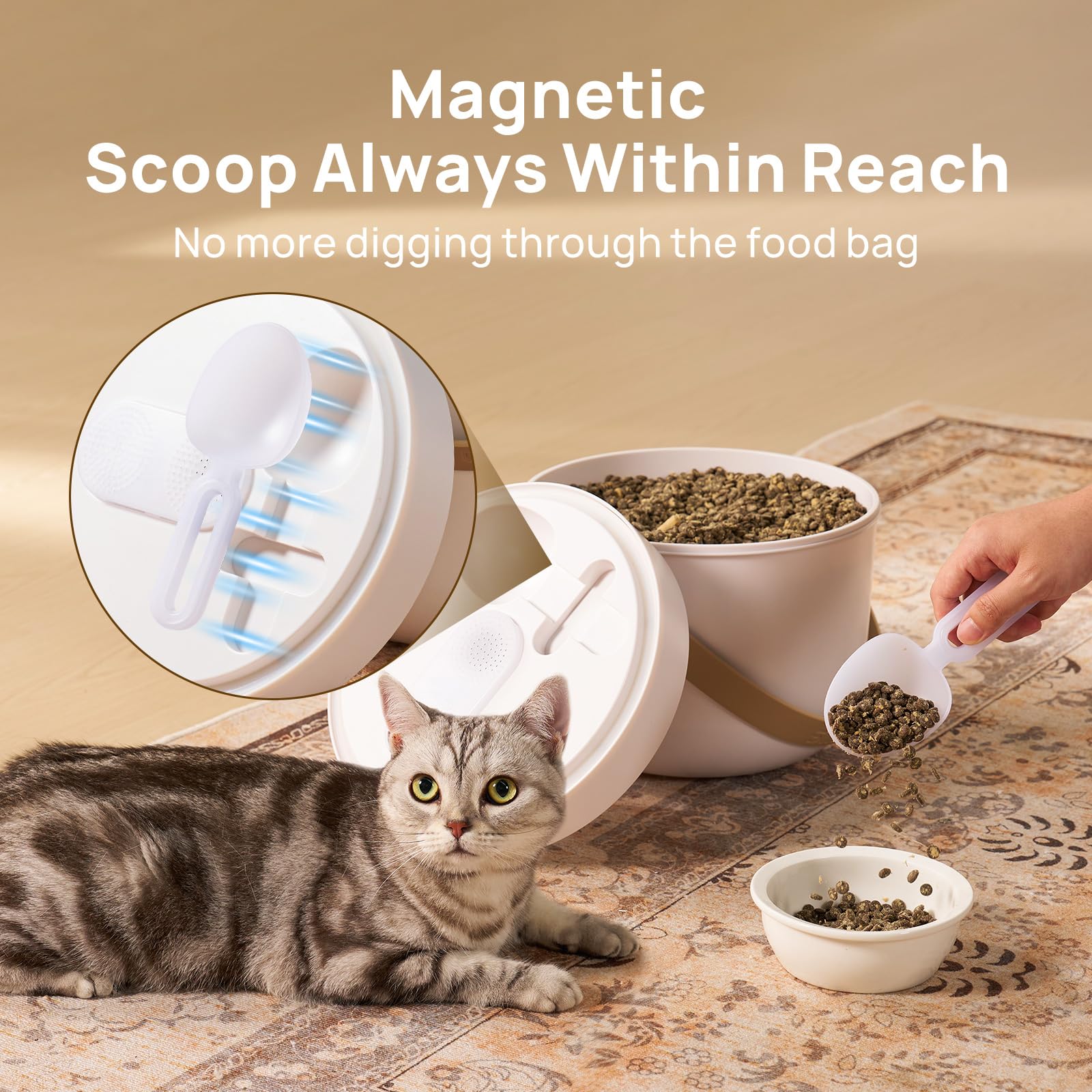 Vacuum Pet Food Storage Container
