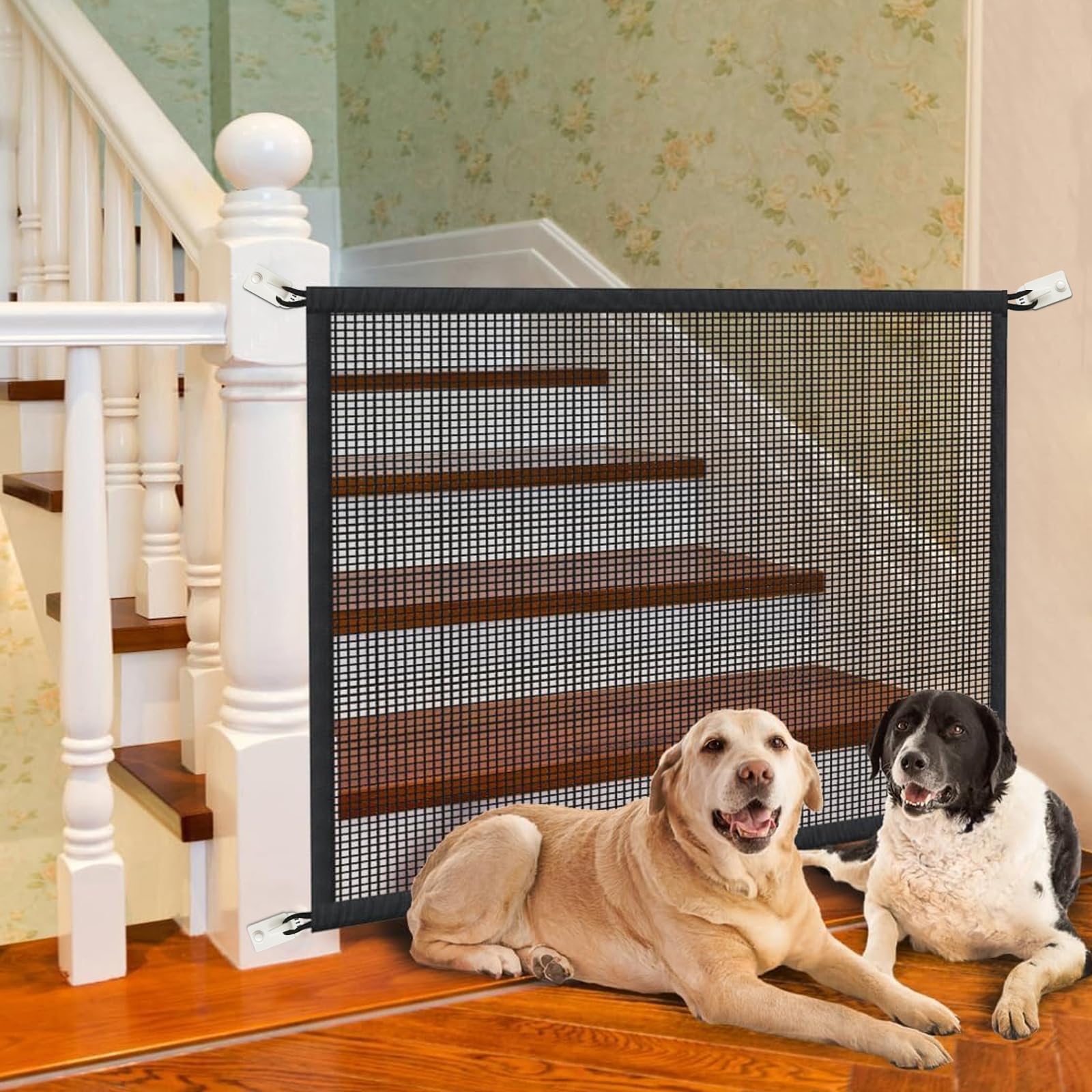 Mesh Pet Safety Gate for Doorways & Stairs