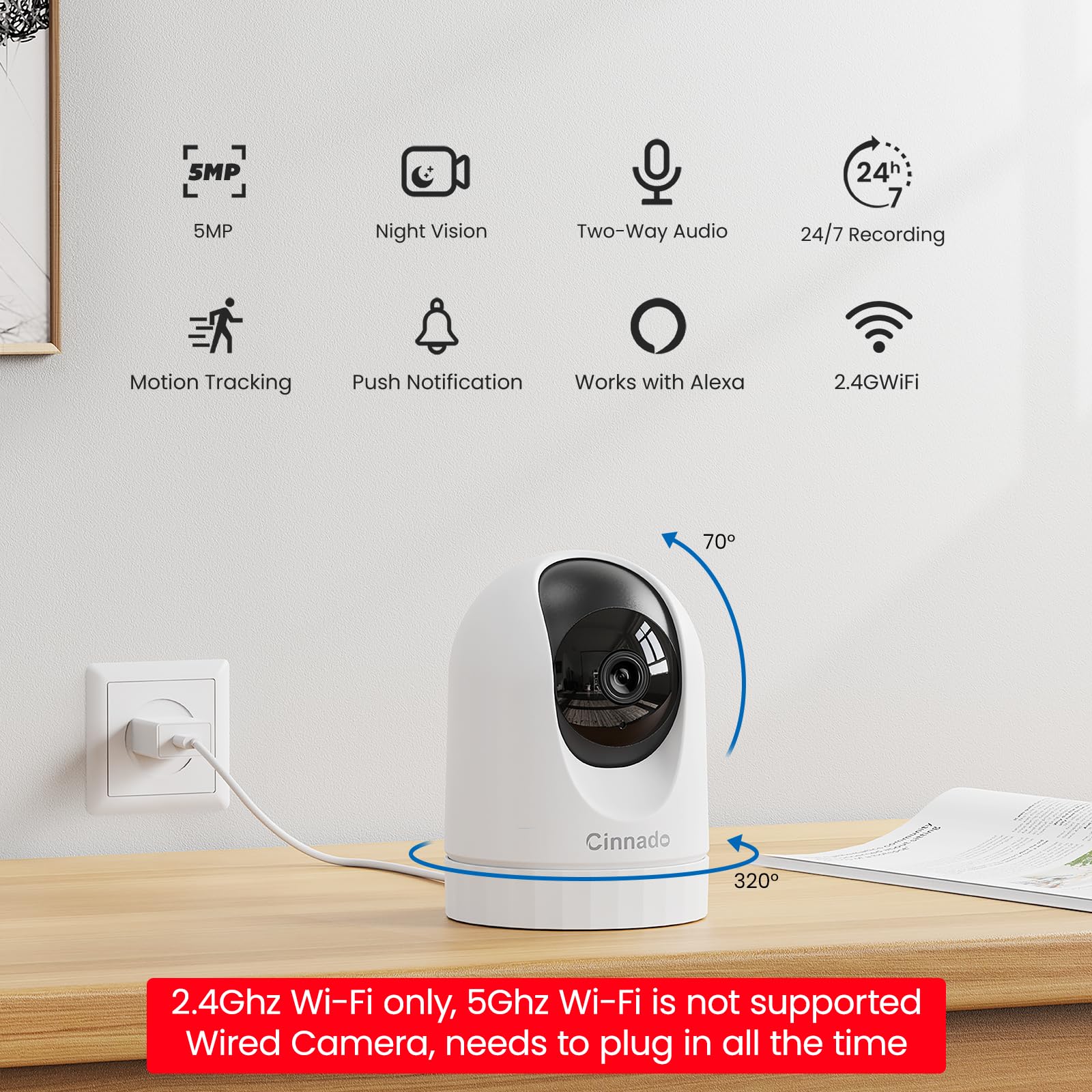 Cinnado Security Camera Indoor