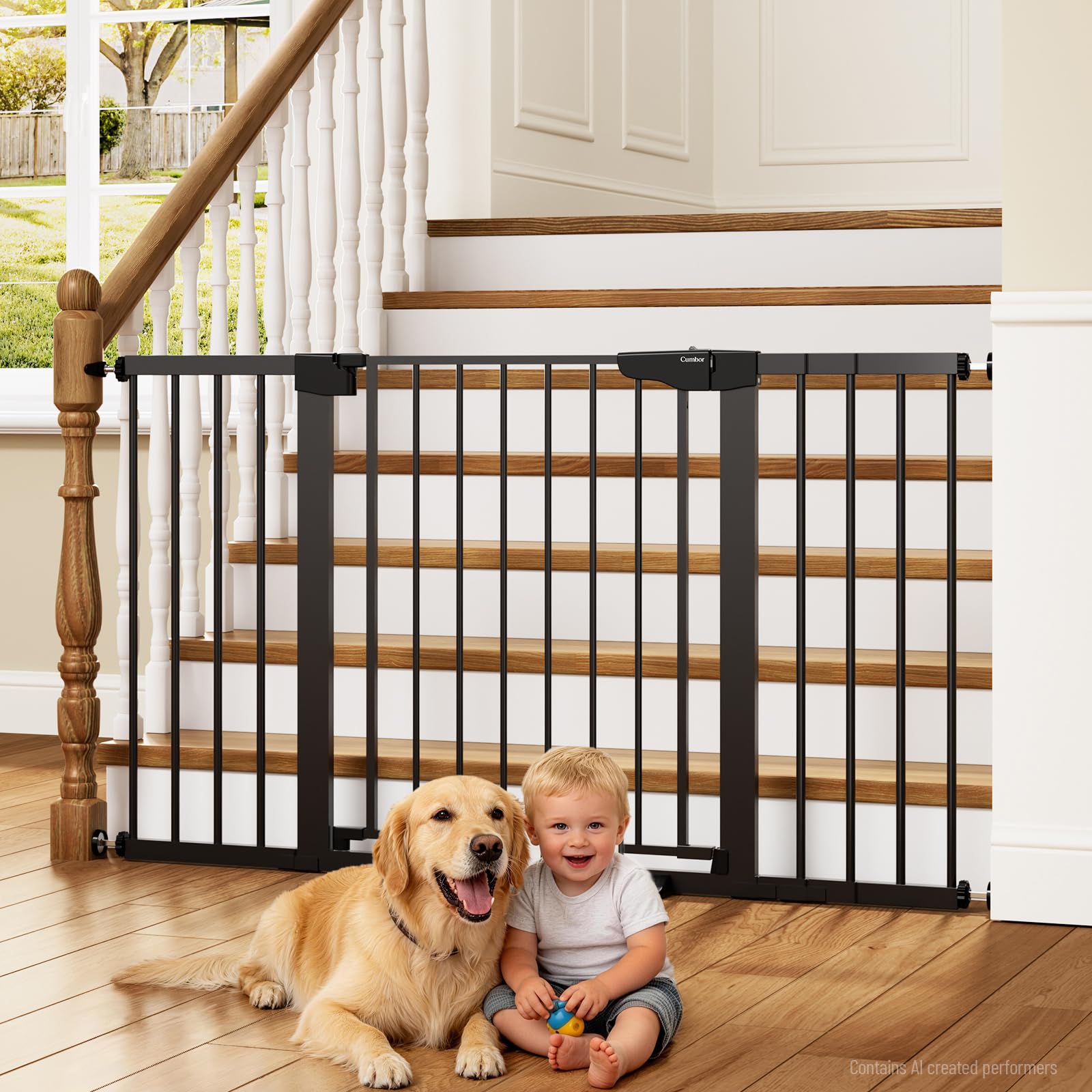 Auto-Close Pressure Mounted Pet Gate