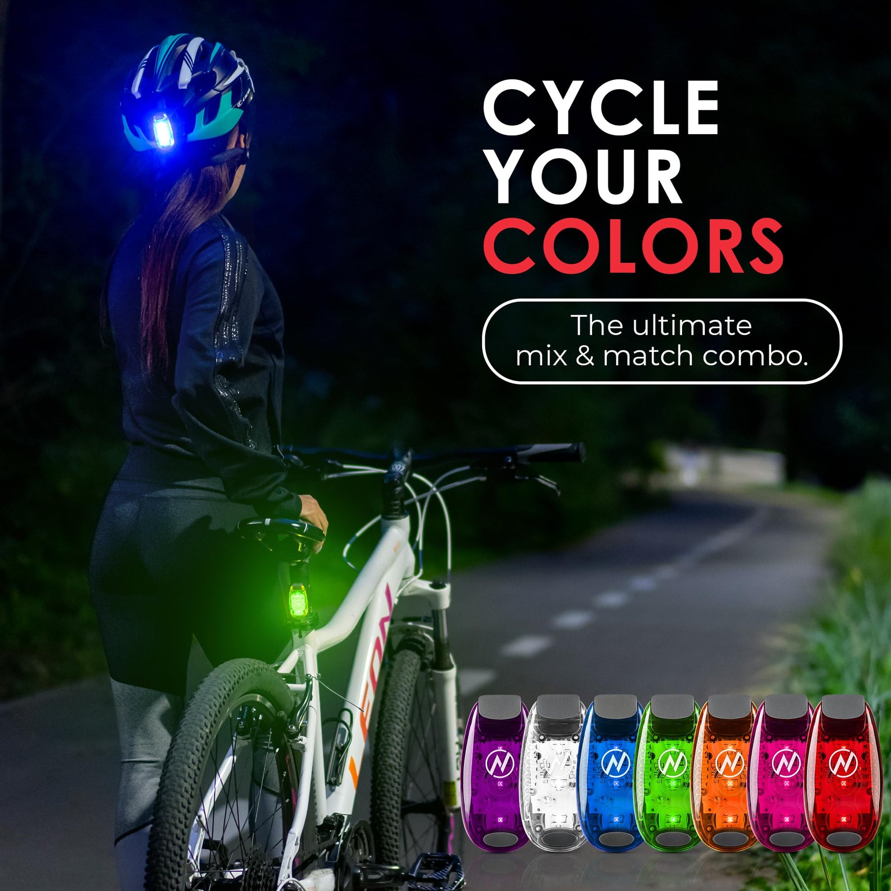 2-Pack Clip-On LED Safety Lights