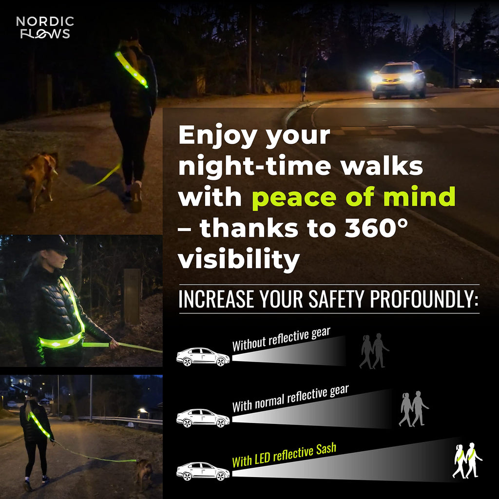 Rechargeable LED Reflective Safety Vest