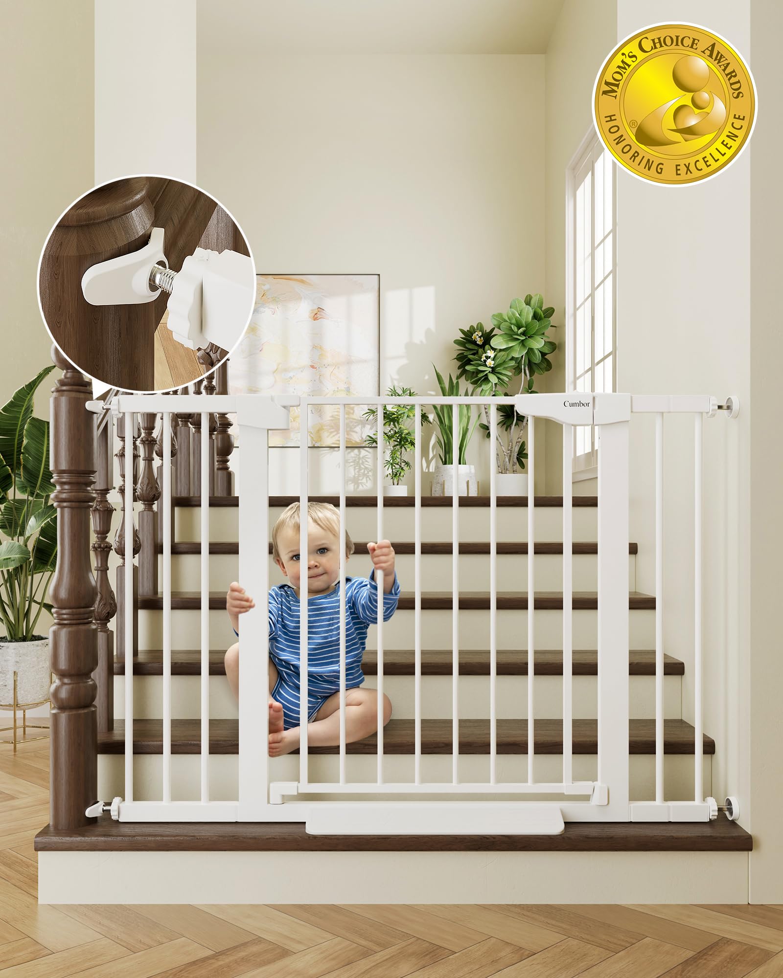 Auto-Close Pressure Mounted Pet Gate