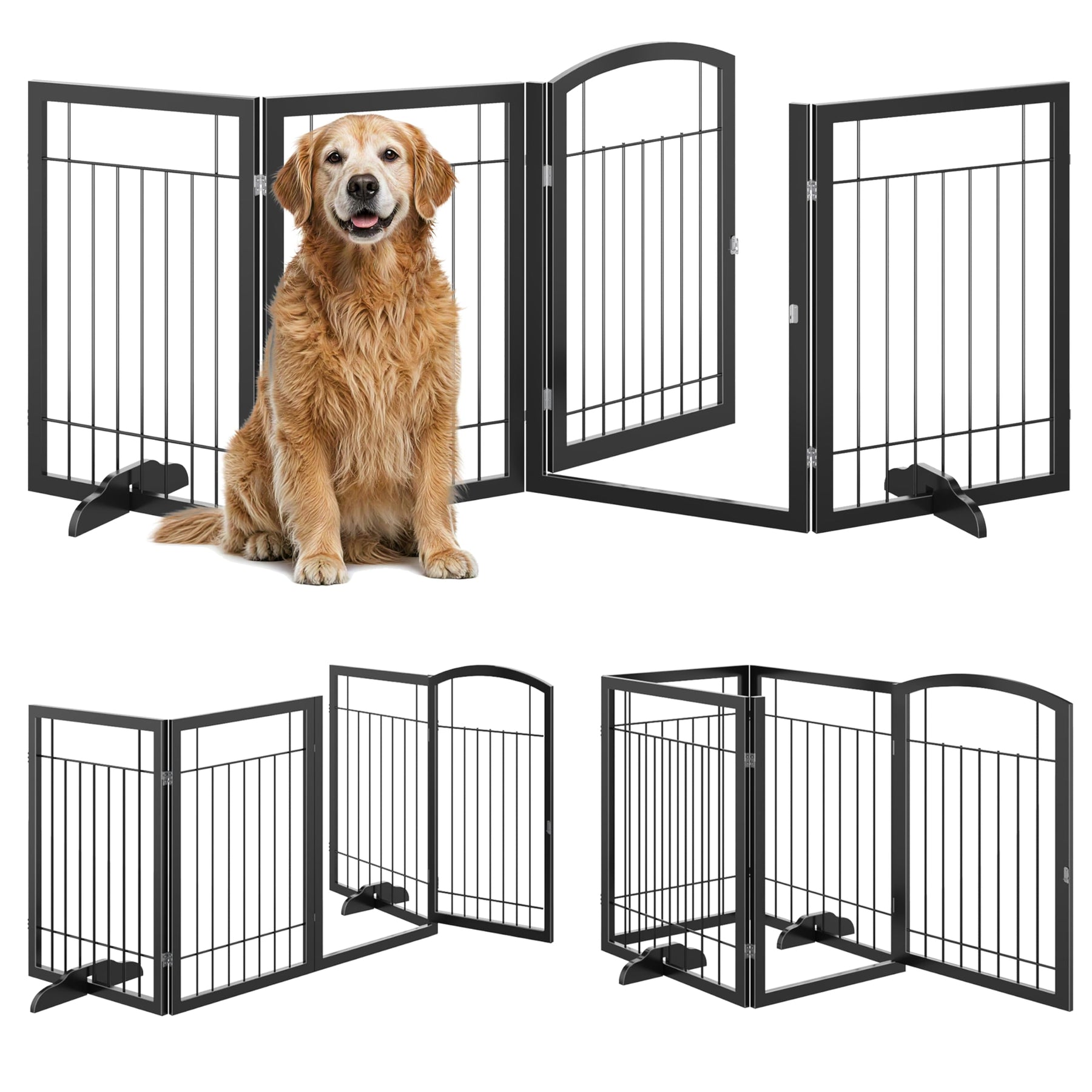 Vantas No-Assembly Folding Dog Gate