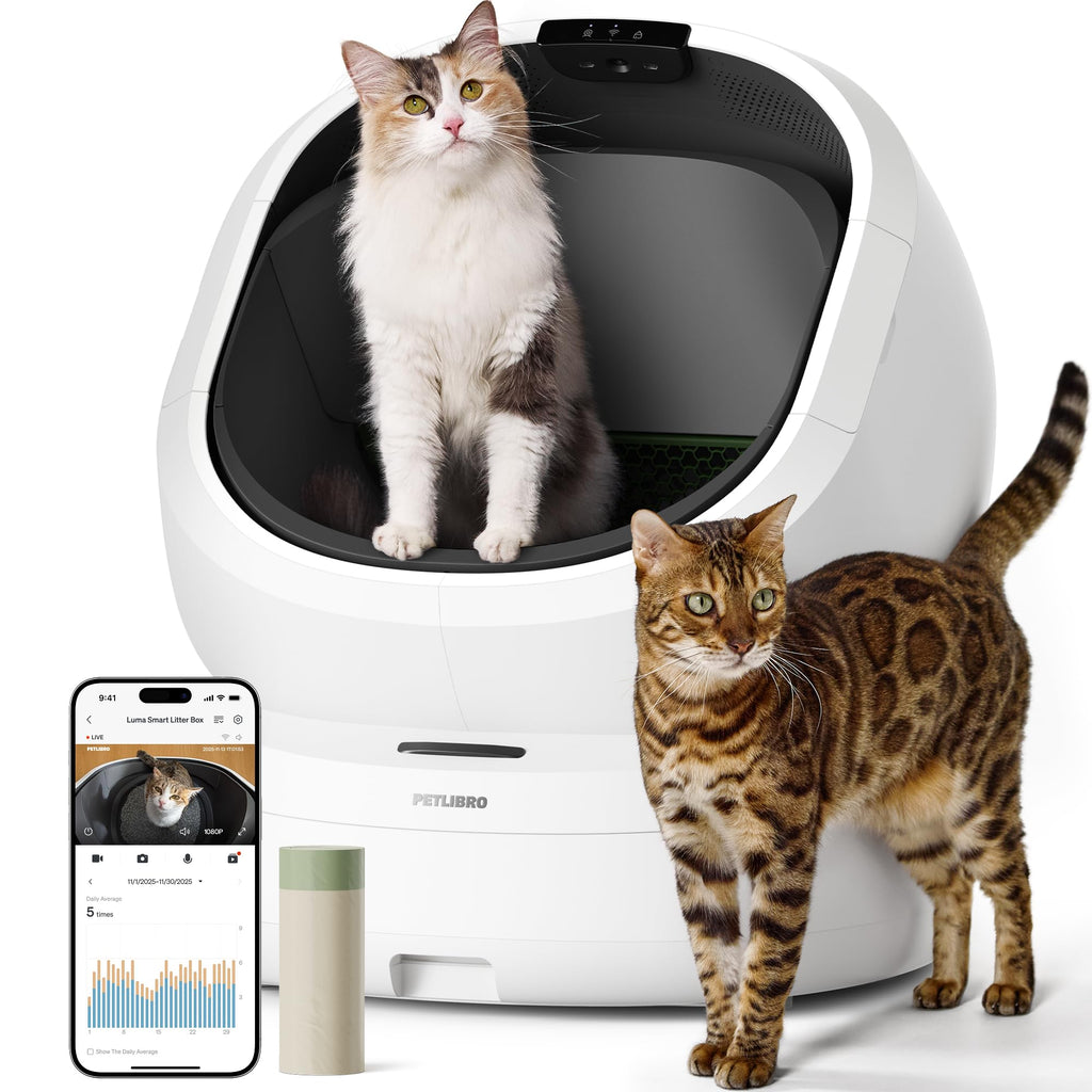 Smart Self-Cleaning Cat Litter Box with AI Camera