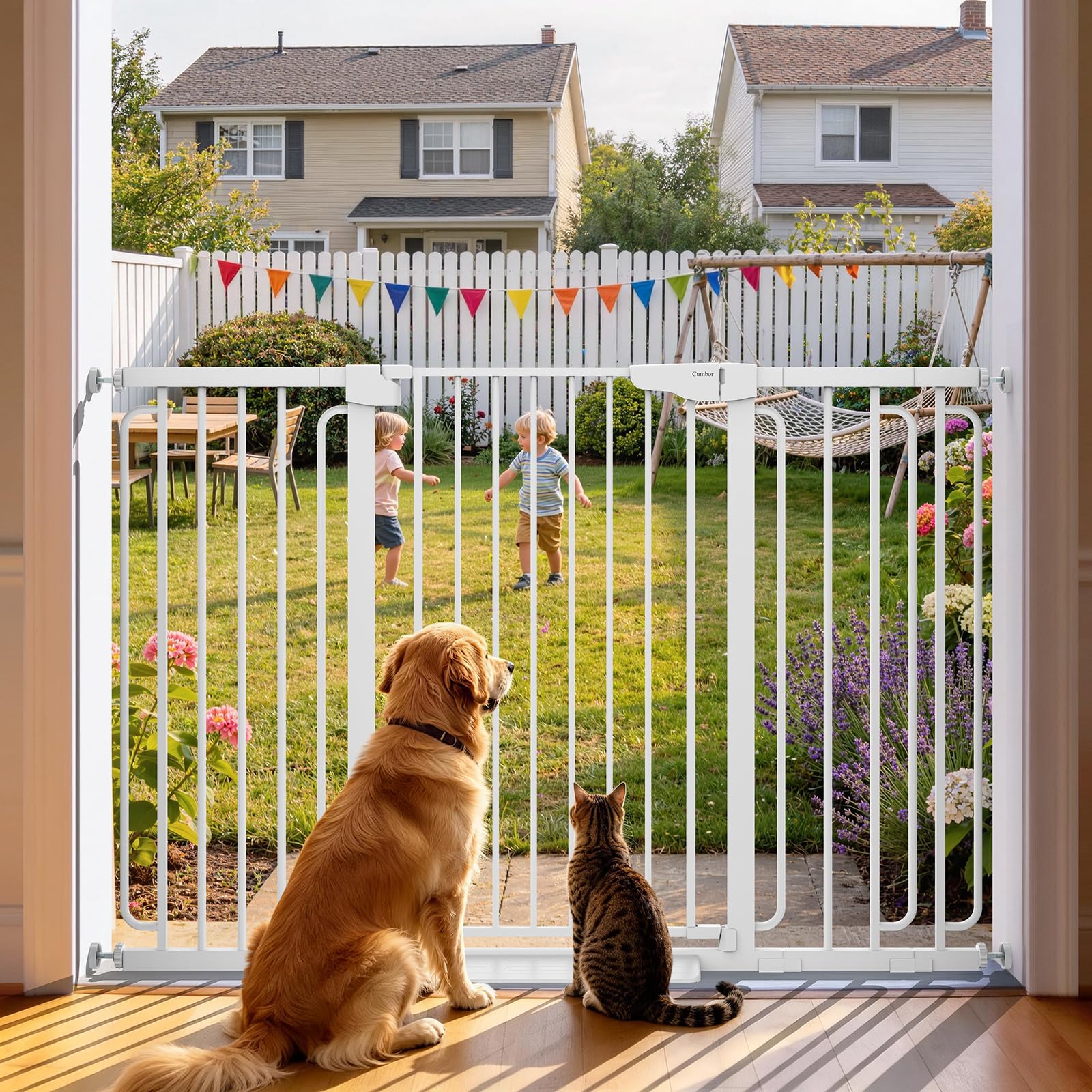 Auto-Close Pressure Mounted Pet Gate