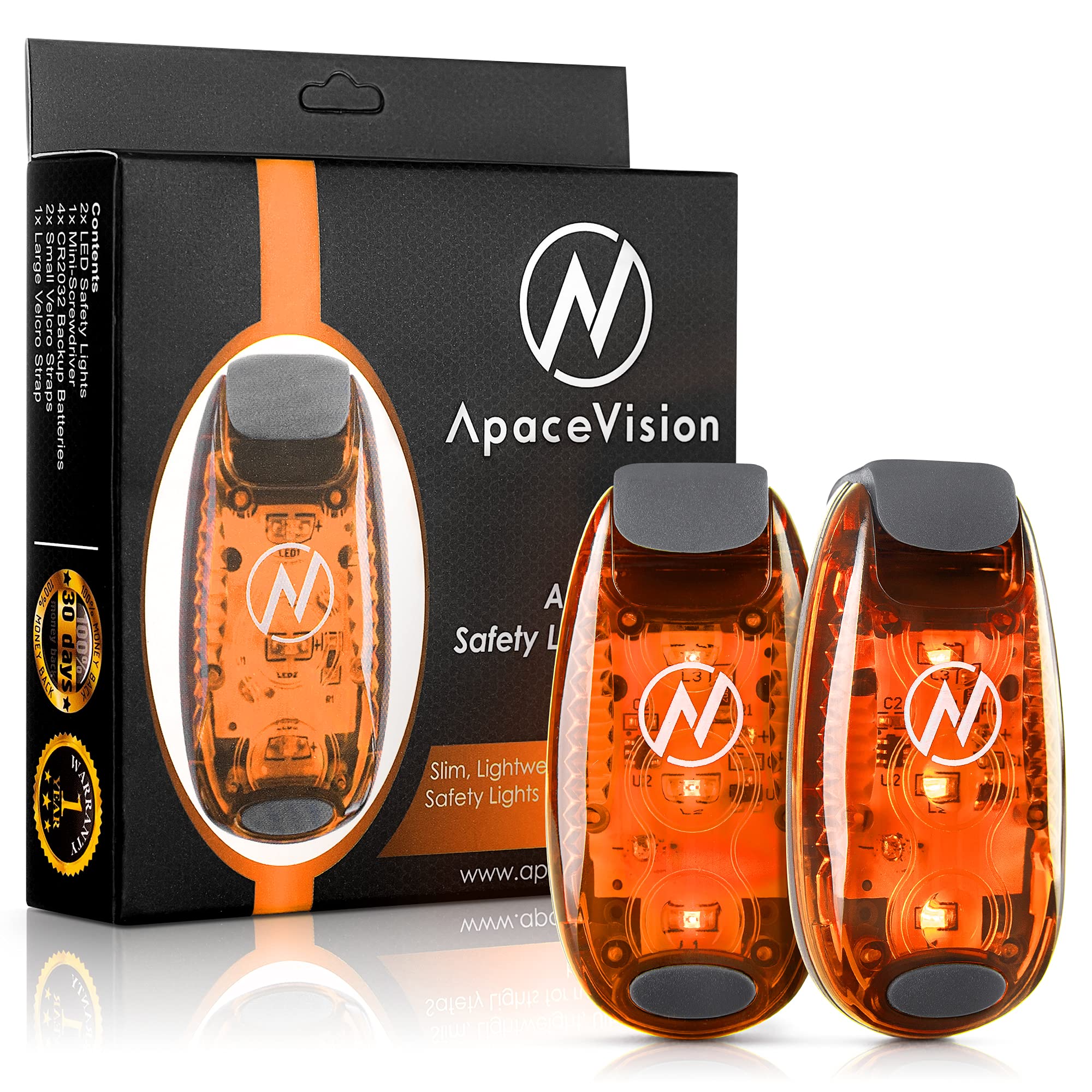 2-Pack Clip-On LED Safety Lights