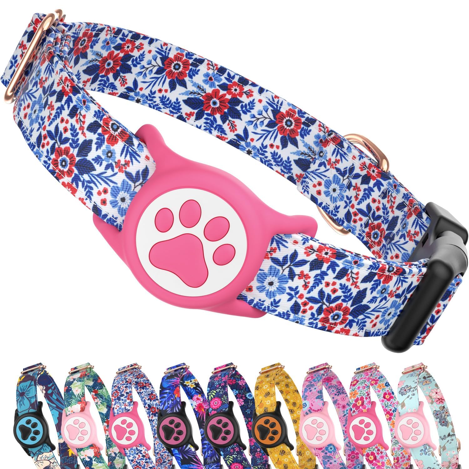AirTag Dog Collar with Holder