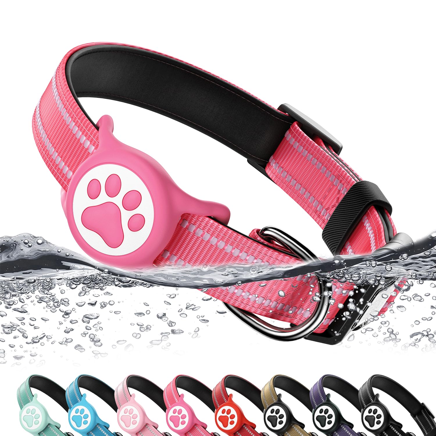 AirTag Dog Collar with Holder