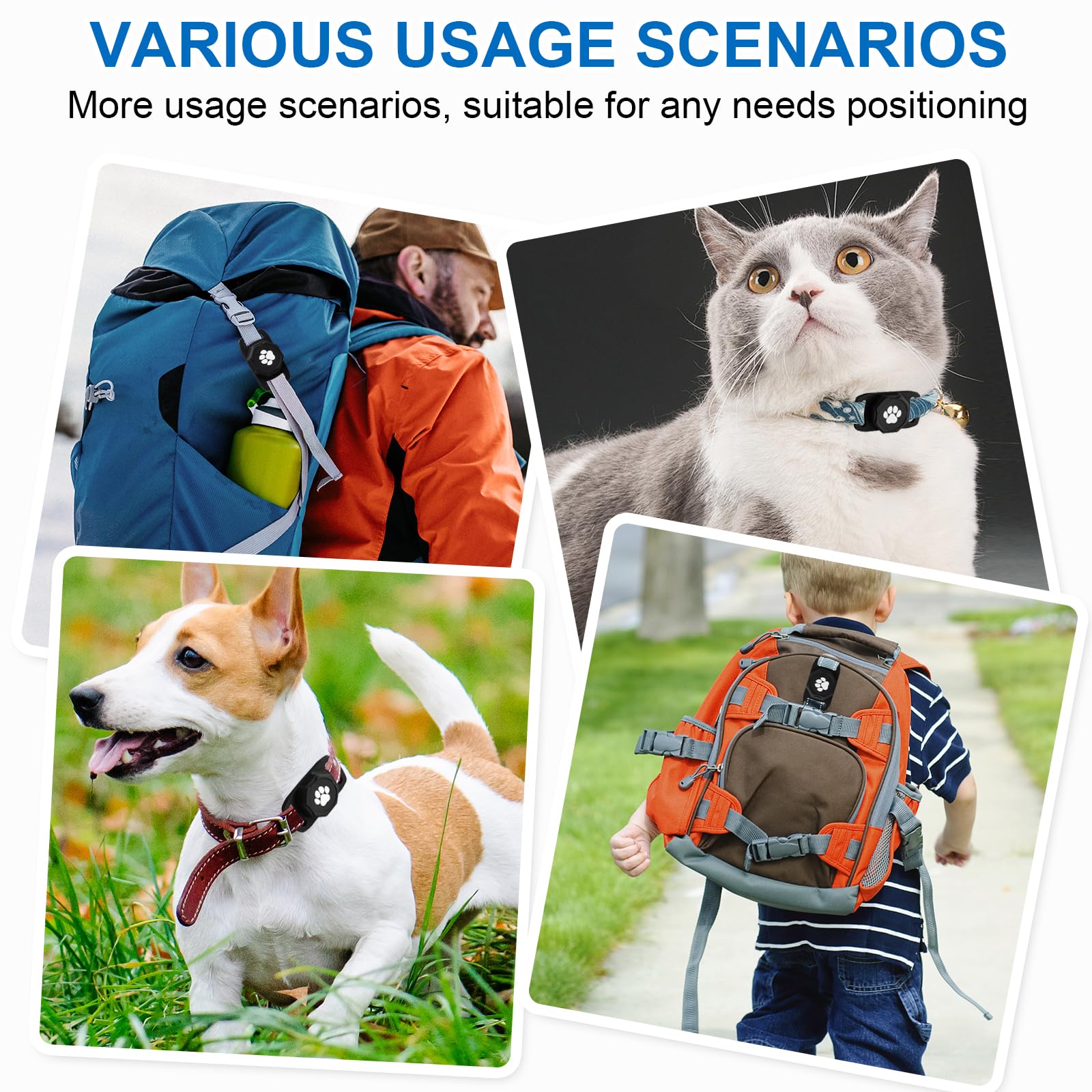 Smart Pet Tracker with Collar Holder