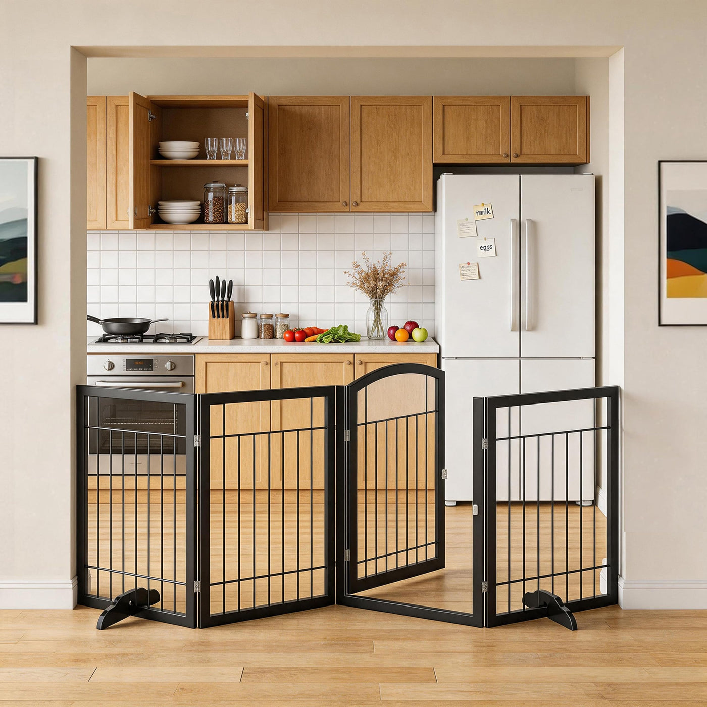 Vantas No-Assembly Folding Dog Gate